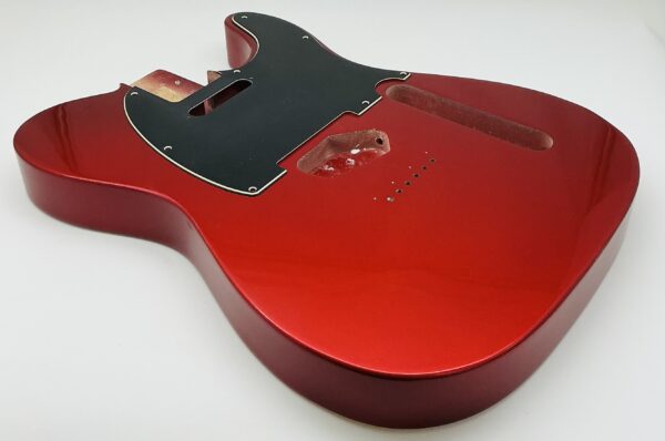 Nitro Lacquer Relic Candy Apple Red Metallic 1 PIECE T-Style Guitar Body (4lbs 8oz) - Image 3