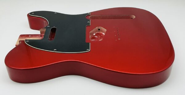 Nitro Lacquer Relic Candy Apple Red Metallic 1 PIECE T-Style Guitar Body (4lbs 8oz) - Image 5