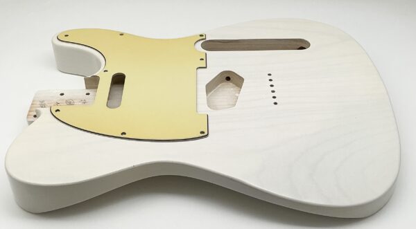 Nitro Lacquer Relic White Blonde Comfy T-Style Guitar Body (4lbs 4oz) - Image 5