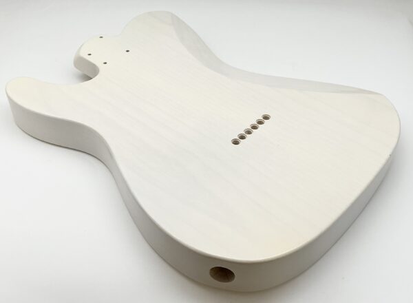 Nitro Lacquer Relic White Blonde Comfy T-Style Guitar Body (4lbs 4oz) - Image 9
