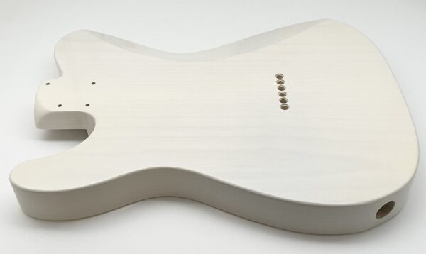 Nitro Lacquer Relic White Blonde Comfy T-Style Guitar Body (4lbs 4oz) - Image 11