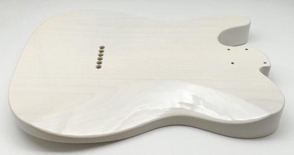 Nitro Lacquer Relic White Blonde Comfy T-Style Guitar Body (4lbs 4oz) - Image 12