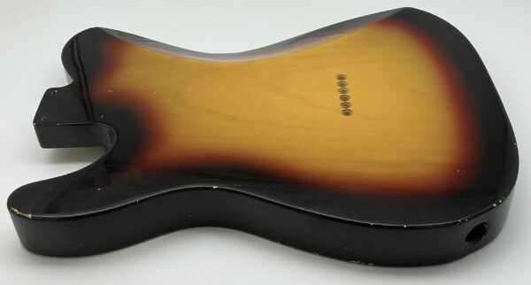 Nitro Lacquer Relic 1 PIECE 3 Tone Sunburst T-Style Guitar Body