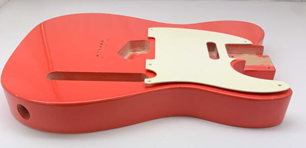Nitro Lacquer Relic Faded Fiesta Red T-style Guitar Body (4lbs 6oz) - Image 6