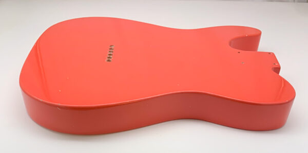 Nitro Lacquer Relic Faded Fiesta Red T-style Guitar Body (4lbs 6oz) - Image 11