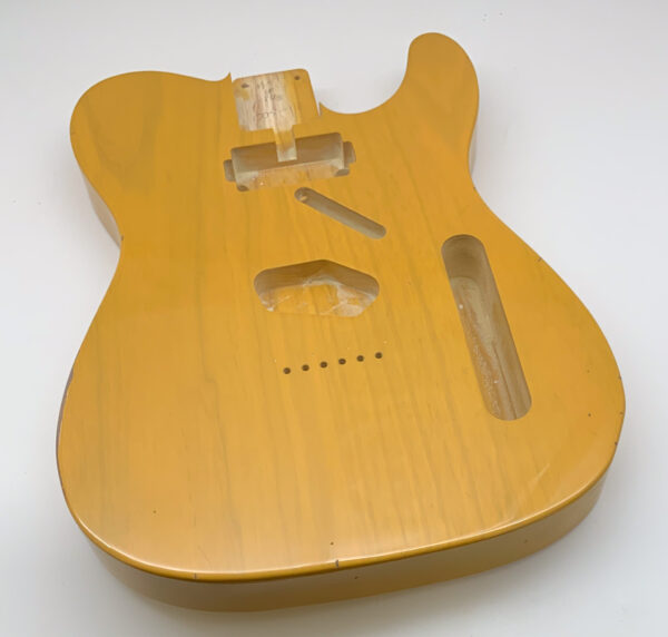 Nitro Lacquer Relic Butterscotch T-Style Guitar Body (4lbs 11oz) - Image 2