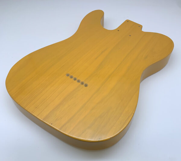 Nitro Lacquer Relic Butterscotch T-Style Guitar Body (4lbs 11oz) - Image 8