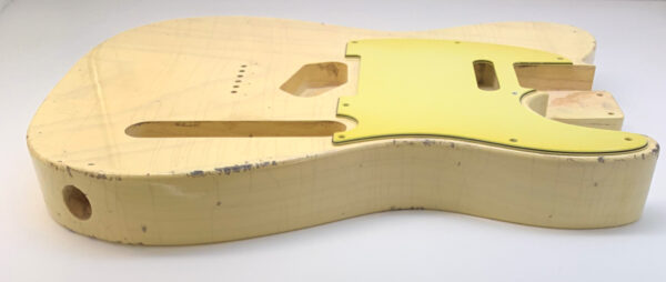 1 PIECE Nitro Lacquer Relic Blonde T-Style Guitar Body (4lbs 3oz) - Image 9