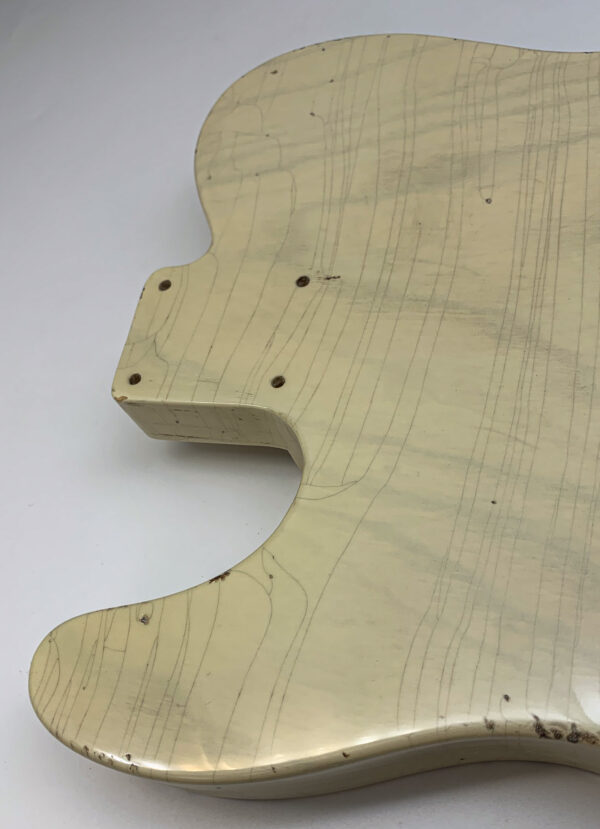 1 PIECE Nitro Lacquer Relic Blonde T-Style Guitar Body (4lbs 3oz) - Image 11
