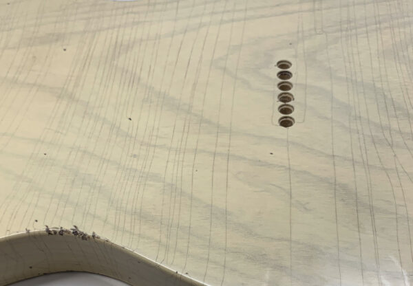 1 PIECE Nitro Lacquer Relic Blonde T-Style Guitar Body (4lbs 3oz) - Image 17