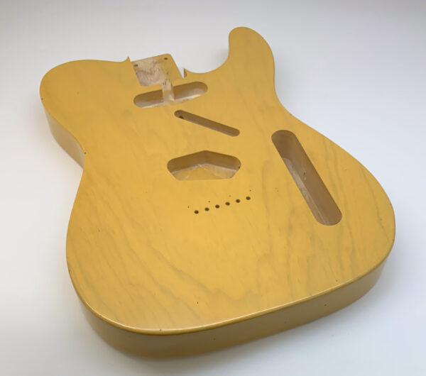 Nitro Lacquer Relic Butterscotch 1 PIECE T-Style Guitar Body (4lbs 4oz) - Image 2
