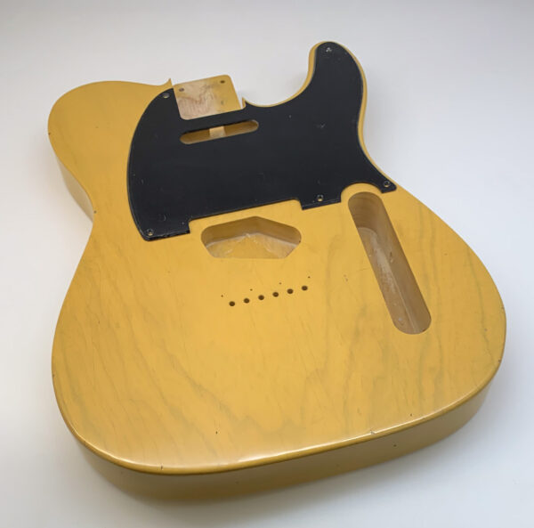 Nitro Lacquer Relic Butterscotch 1 PIECE T-Style Guitar Body (4lbs 4oz)