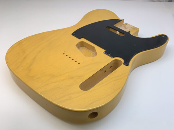 Nitro Lacquer Relic Butterscotch 1 PIECE T-Style Guitar Body (4lbs 4oz) - Image 5