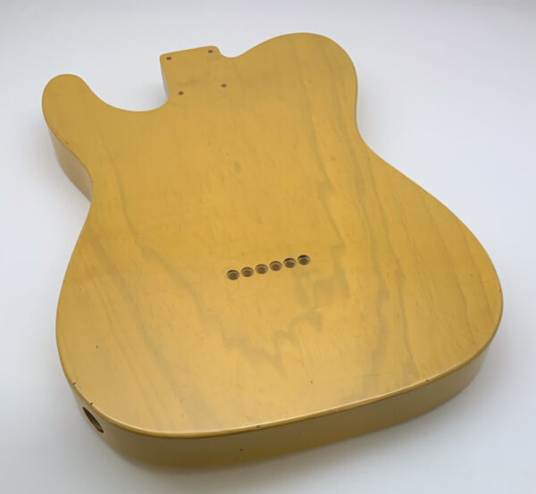 Nitro Lacquer Relic Butterscotch 1 PIECE T-Style Guitar Body (4lbs 4oz) - Image 9