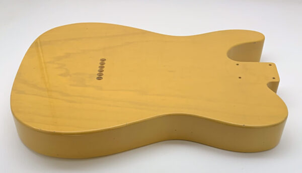 Nitro Lacquer Relic Butterscotch 1 PIECE T-Style Guitar Body (4lbs 4oz) - Image 15