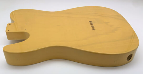 Nitro Lacquer Relic Butterscotch 1 PIECE T-Style Guitar Body (4lbs 4oz) - Image 14