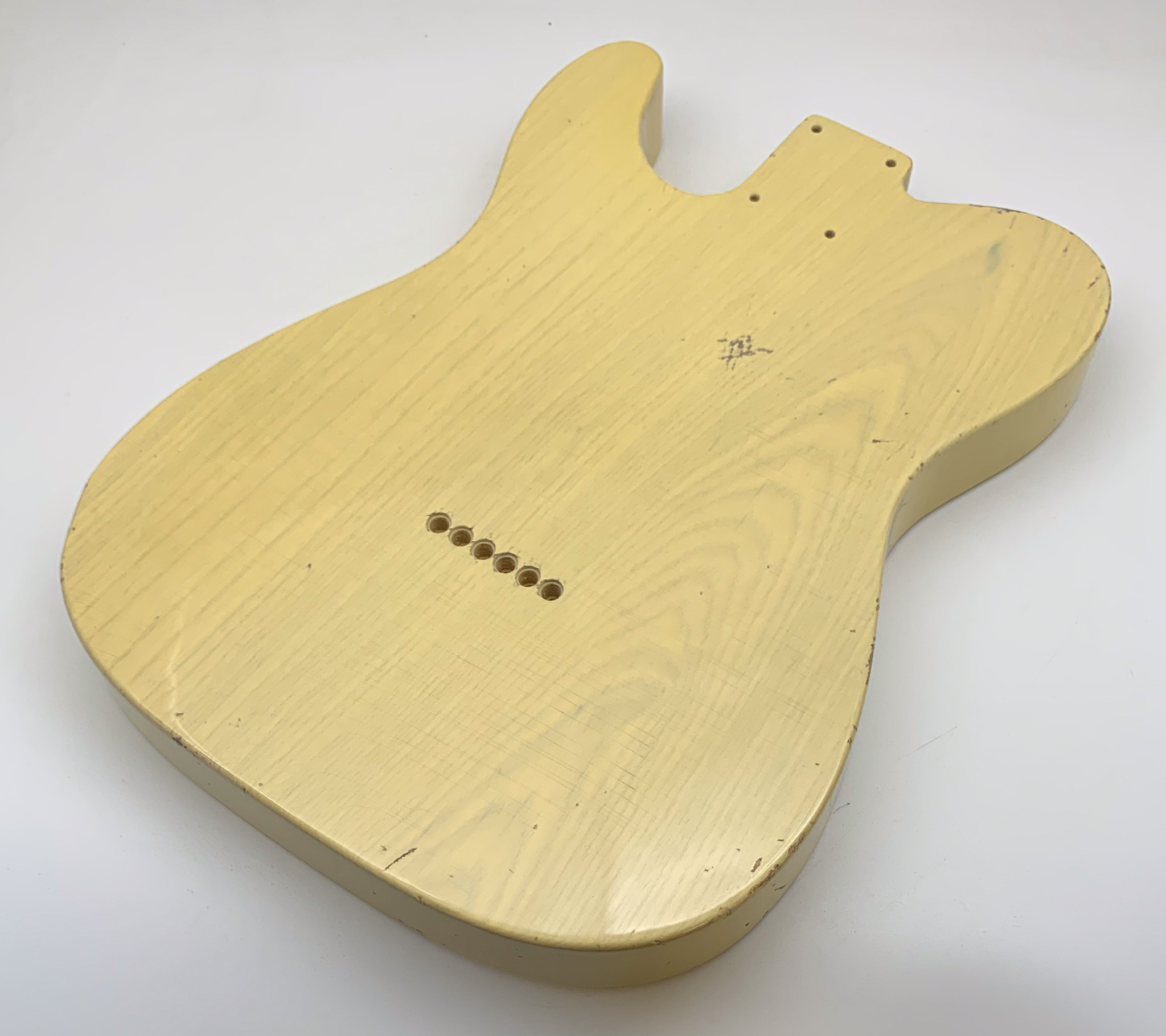 Nitro Lacquer Relic 1 PIECE Blonde Humbucker T-Style Guitar Body