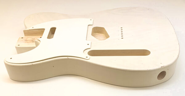 Nitro Lacquer Relic White Blonde LEFTY T-Style Guitar Body (4lbs