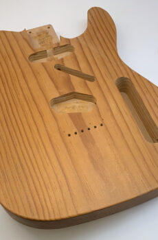 1 PIECE Roasted Pine T-Style Guitar Body (3lbs 4oz) - Pick-a-Color
