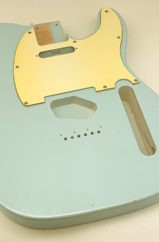 Nitro Lacquer Relic Sonic Blue T-Style Guitar Body (4lbs 1oz) (Copy)