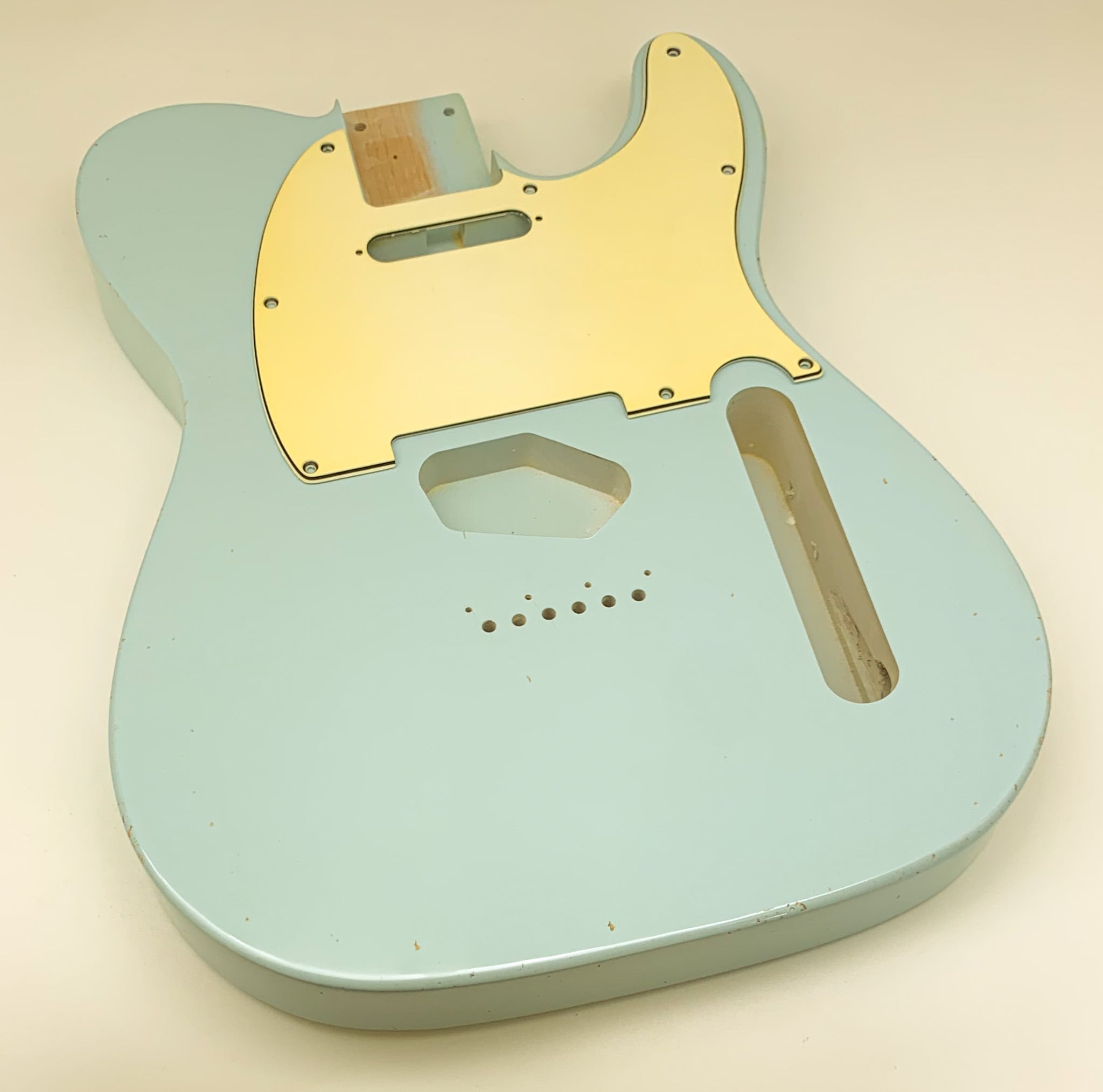 Nitro Lacquer Relic Sonic Blue T-Style Guitar Body (4lbs 1oz) (Copy)