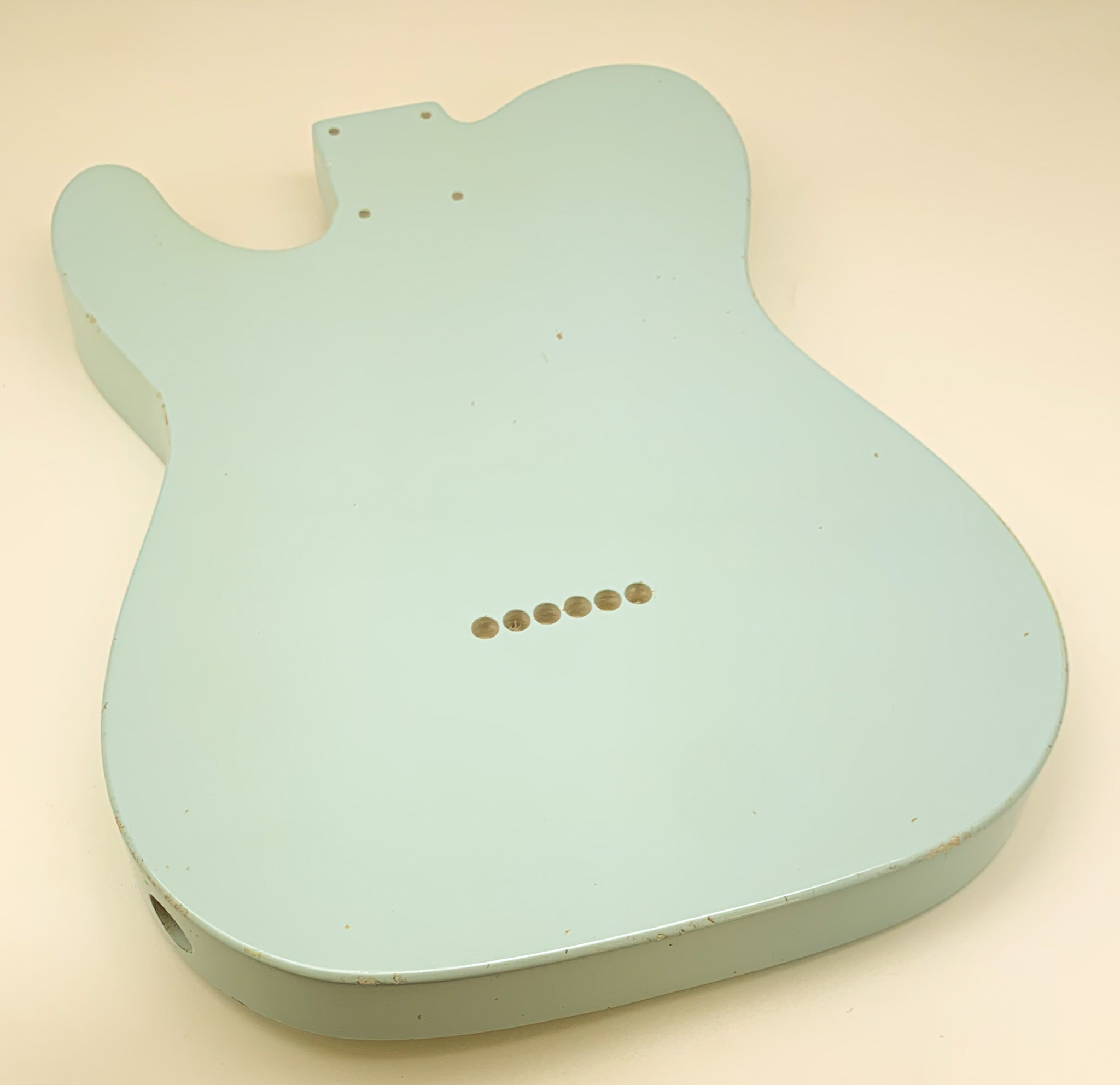 Nitro Lacquer Relic Sonic Blue T-Style Guitar Body (4lbs 1oz) (Copy) - Image 7