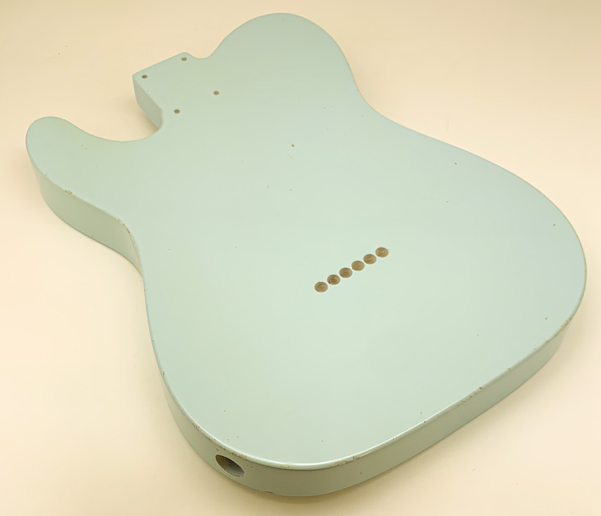 Nitro Lacquer Relic Sonic Blue T-Style Guitar Body (4lbs 1oz) (Copy) - Image 8