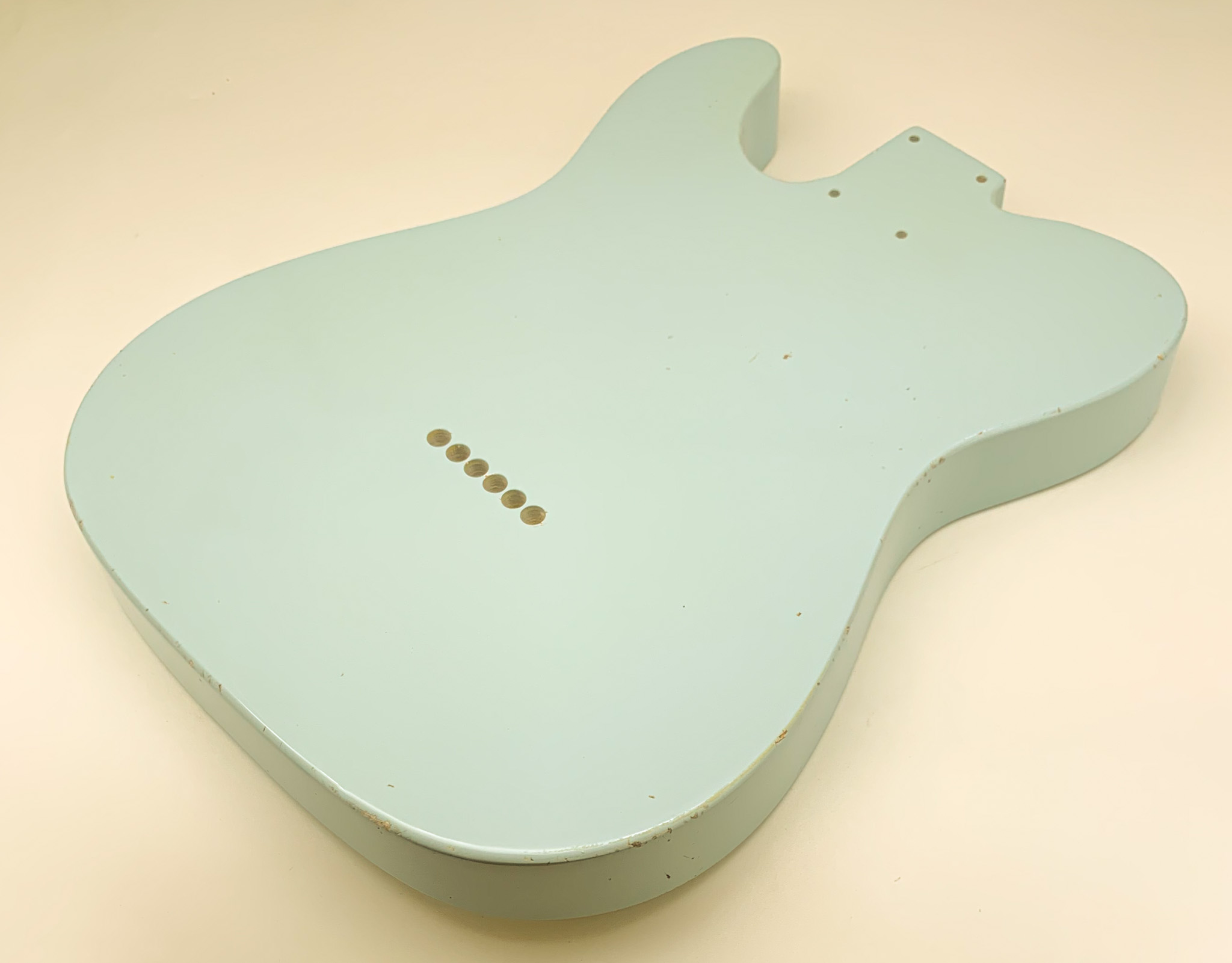 Nitro Lacquer Relic Sonic Blue T-Style Guitar Body (4lbs 1oz) (Copy) - Image 9
