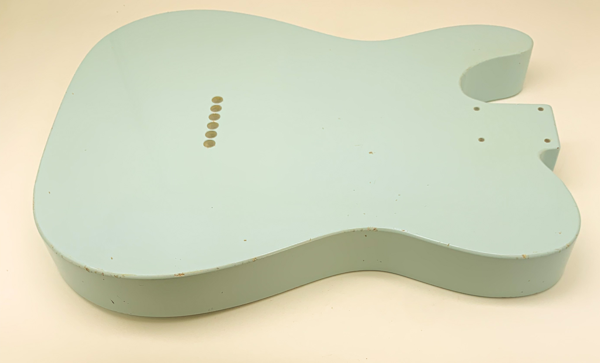 Nitro Lacquer Relic Sonic Blue T-Style Guitar Body (4lbs 1oz) (Copy) - Image 11