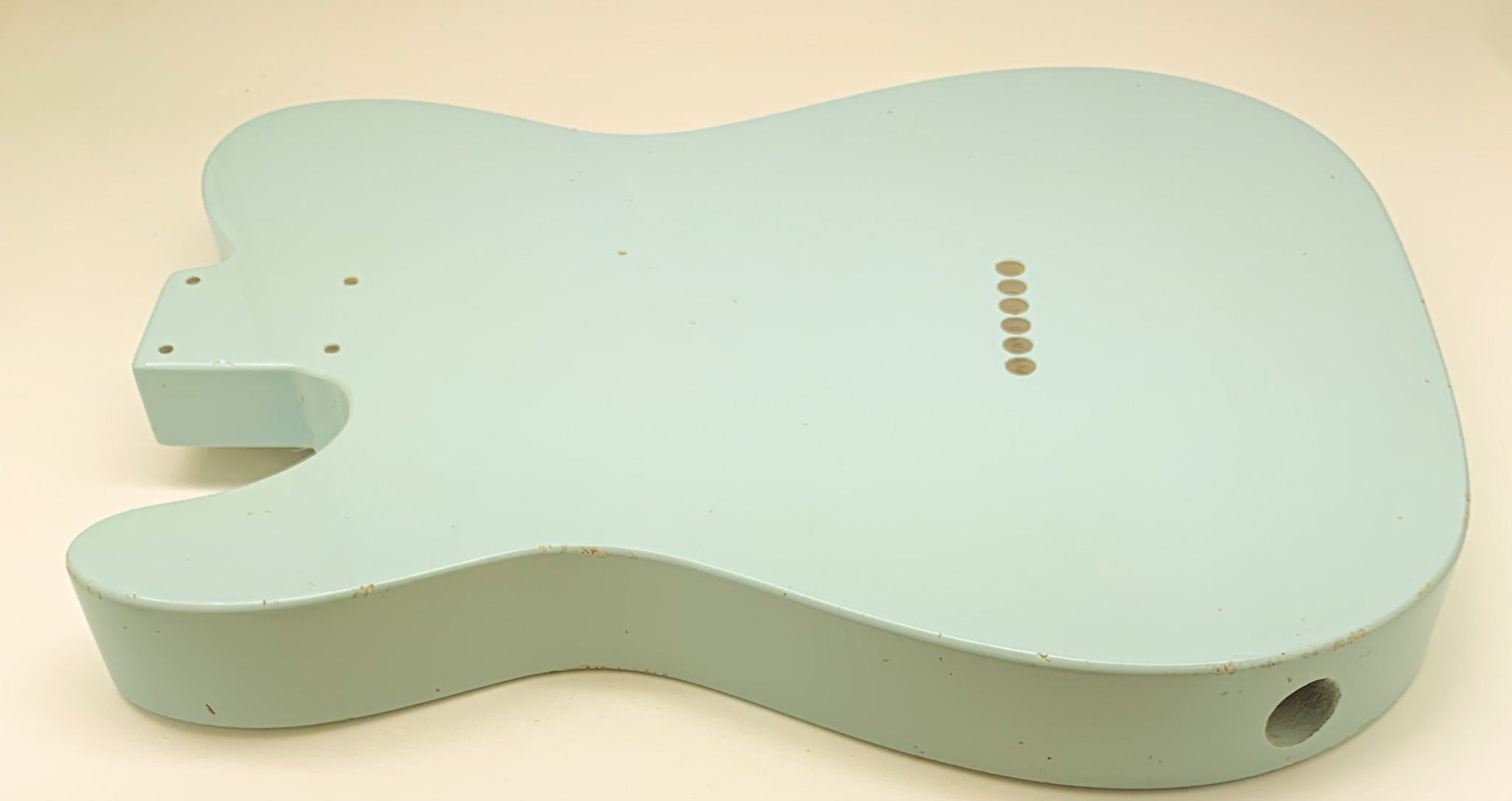 Nitro Lacquer Relic Sonic Blue T-Style Guitar Body (4lbs 1oz) (Copy) - Image 10
