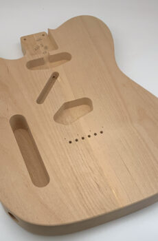 Alder LEFTY T-Style Guitar Body (4lbs 6oz) - Pick-a-Color