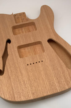 Nitro Lacquer Aged Relic Mahogany '72 Thinline T-Style Guitar Body (3lbs 11oz) - Pick-a-Color
