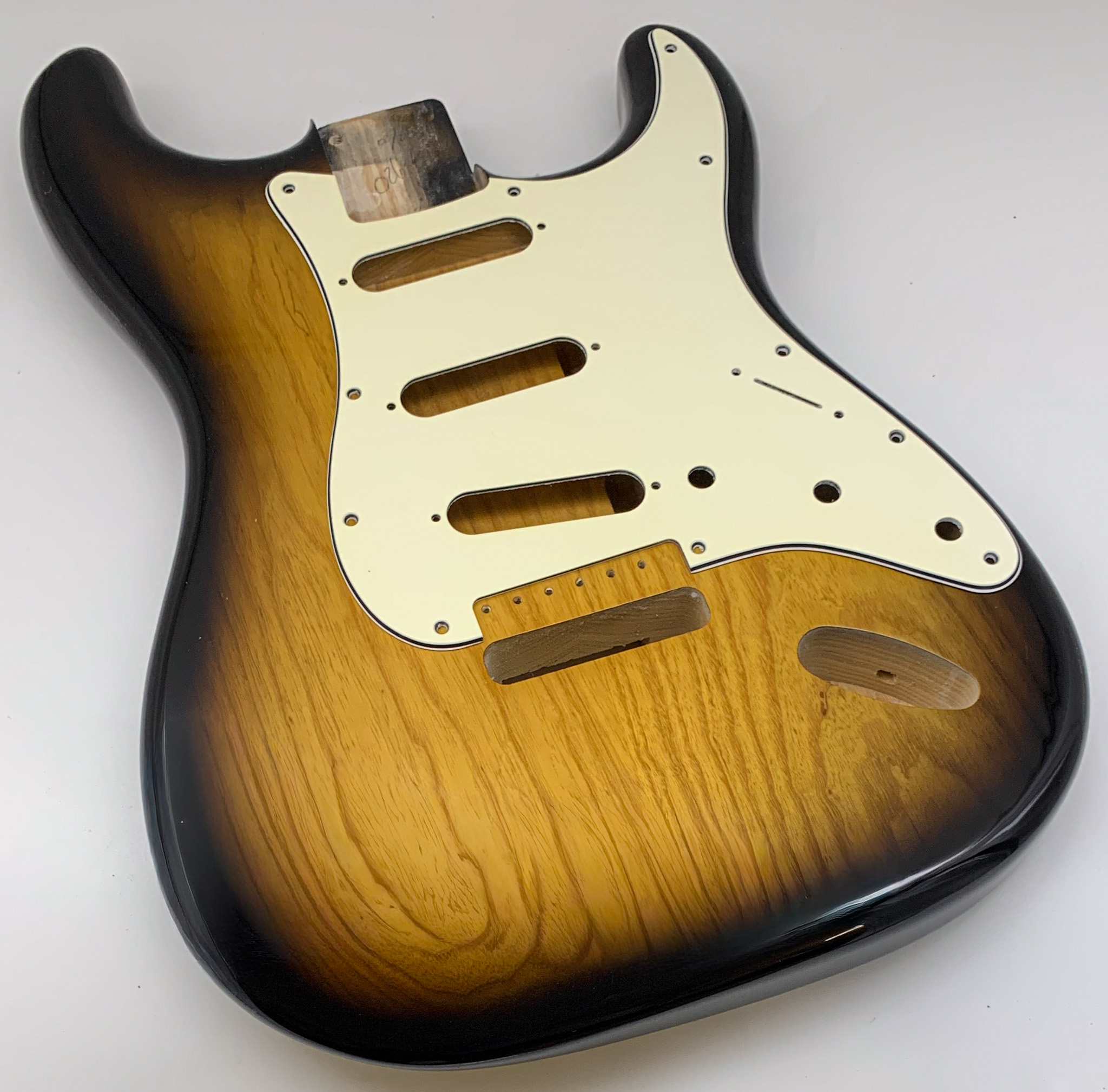 Nitro Lacquer Relic 2-Tone Sunburst S-Style Guitar Body (3lbs 8oz)