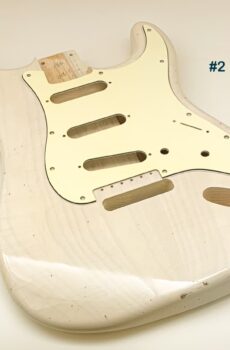 Nitro Lacquer Relic White Blonde S-Style Guitar Body (3lbs 12oz)