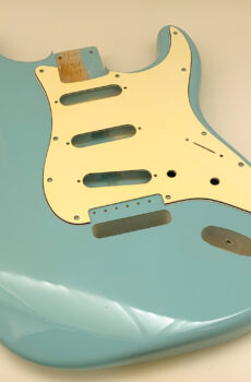 Nitro Lacquer Relic Daphne Blue S-Style Guitar Body (4lbs)