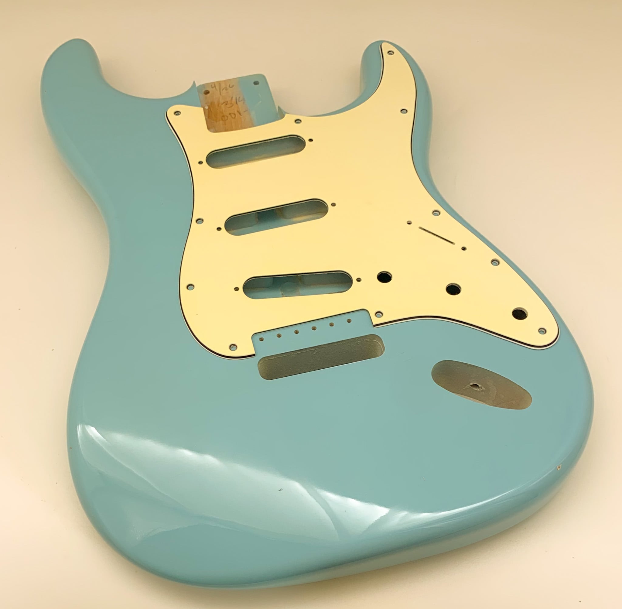 Nitro Lacquer Relic Daphne Blue S-Style Guitar Body (4lbs)