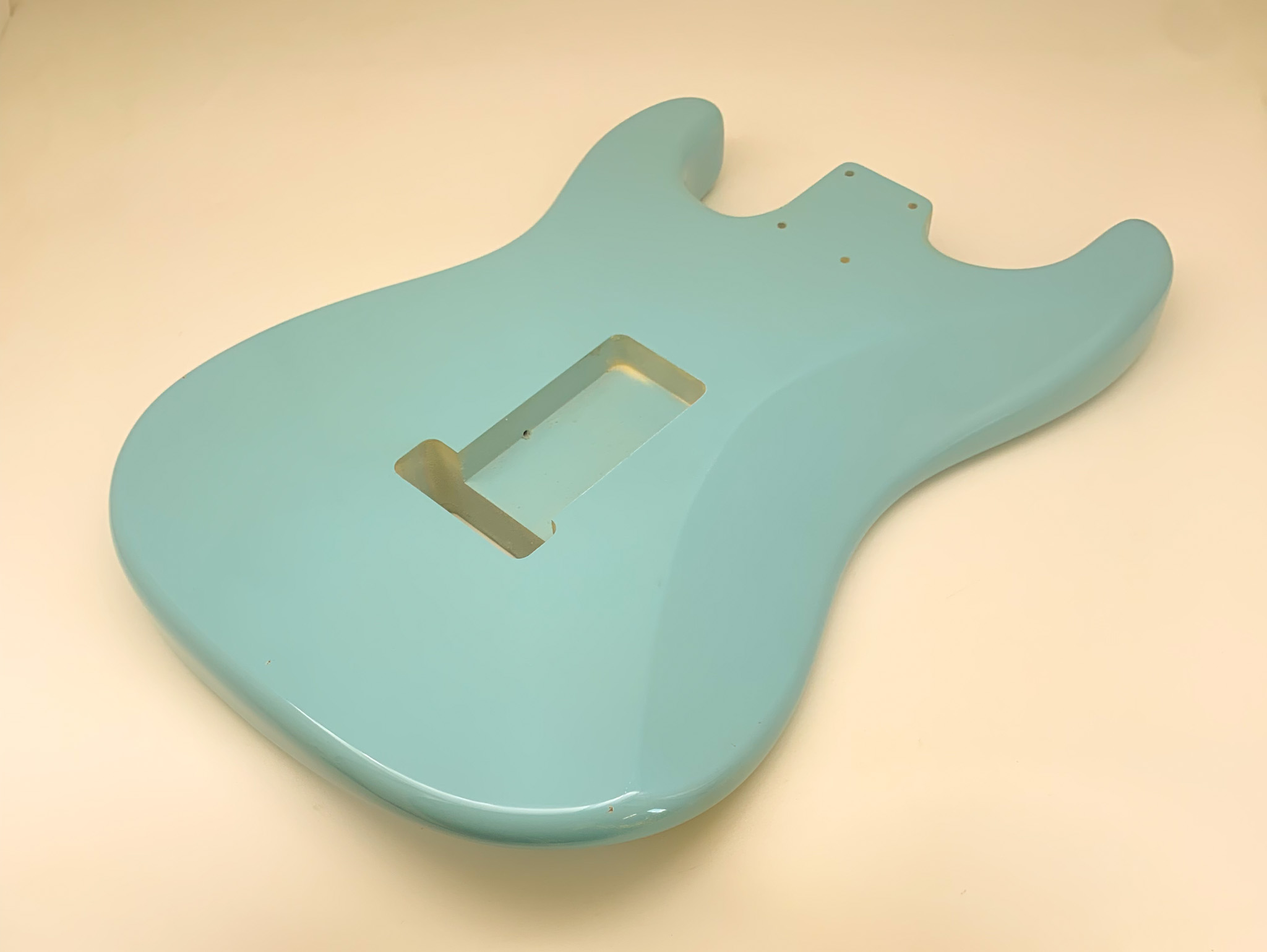Nitro Lacquer Relic Daphne Blue S-Style Guitar Body (4lbs) - Image 5
