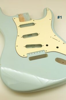 Nitro Lacquer Relic Faded Sonic Blue S-Style Guitar Body