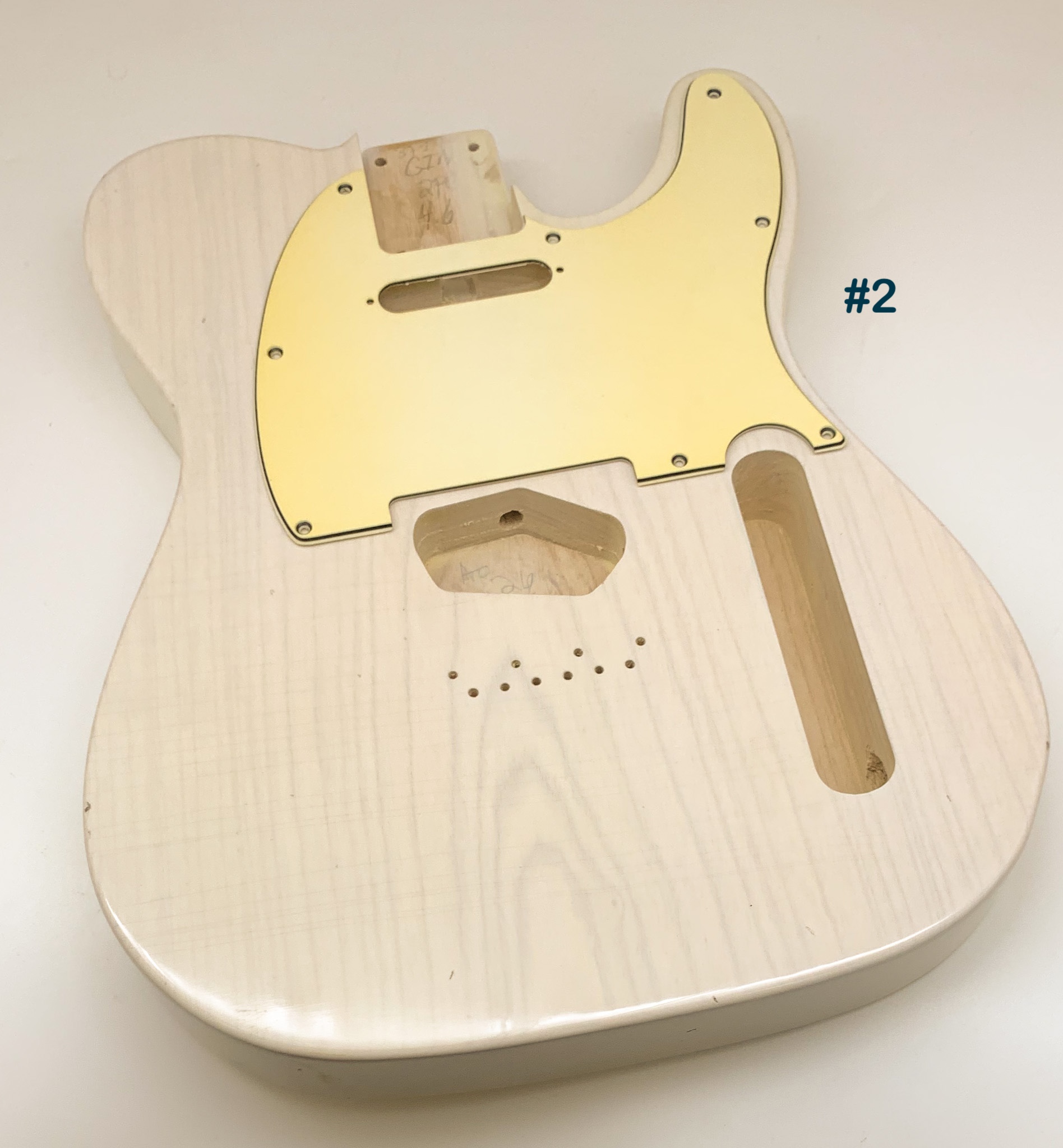 Nitro Lacquer Relic White Blonde T-Style Guitar Body