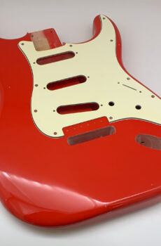 Nitro Lacquer Relic Fiesta Red S-Style Guitar Body (4lbs 3oz)