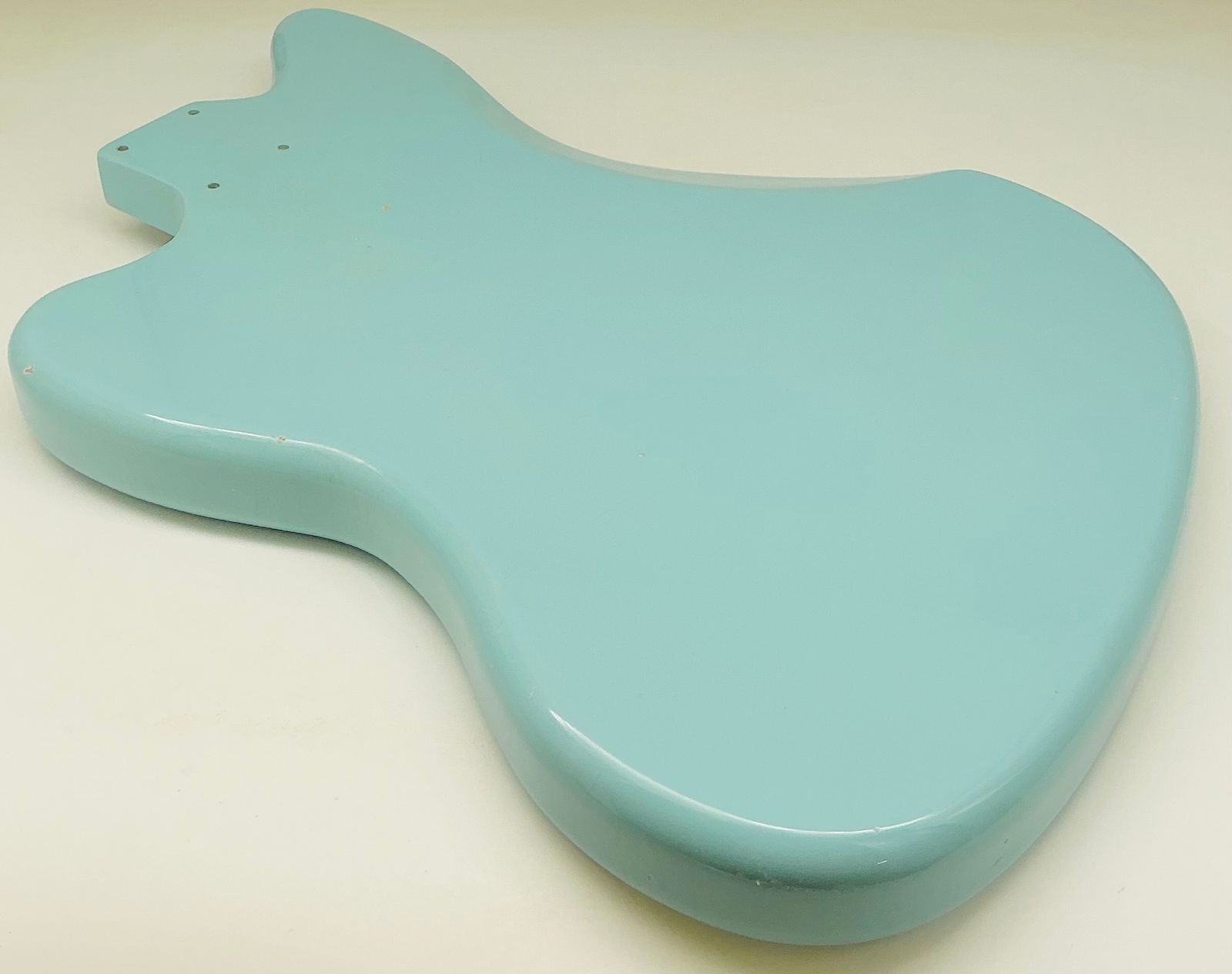 Nitro Lacquer Relic Daphne Blue Jazz-Style Guitar Body (4lbs 6oz) - Image 8