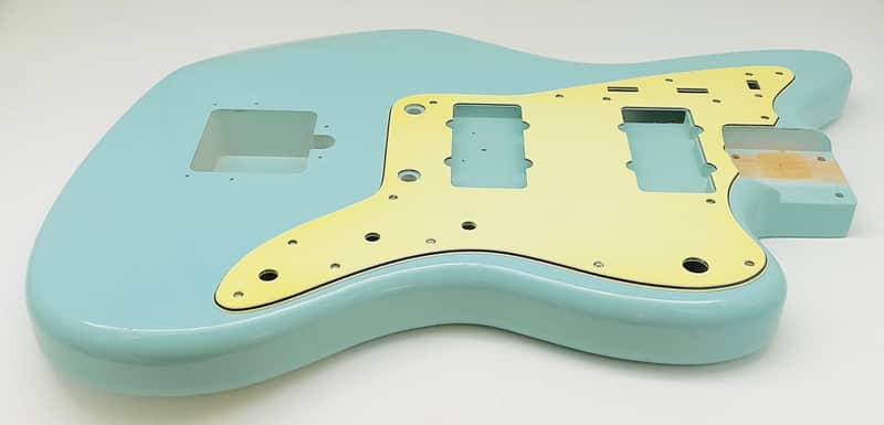 Nitro Lacquer Relic Daphne Blue Jazz-Style Guitar Body (4lbs 6oz) - Image 6