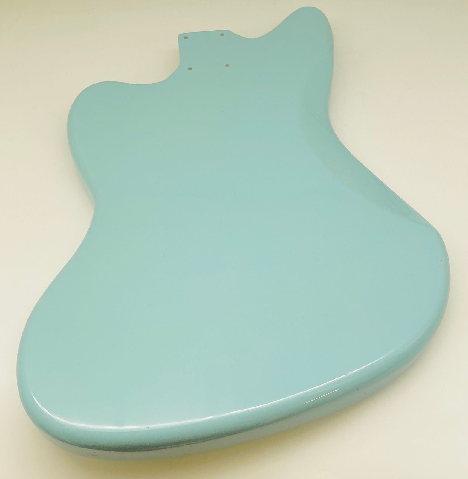 Nitro Lacquer Relic Daphne Blue Jazz-Style Guitar Body (4lbs 6oz) - Image 7