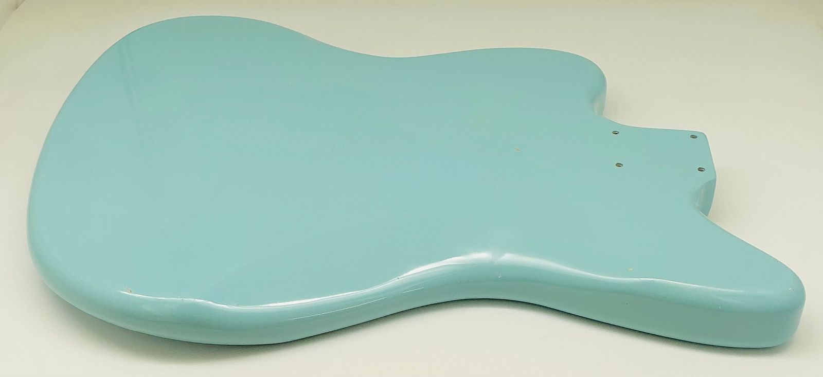 Nitro Lacquer Relic Daphne Blue Jazz-Style Guitar Body (4lbs 6oz) - Image 11