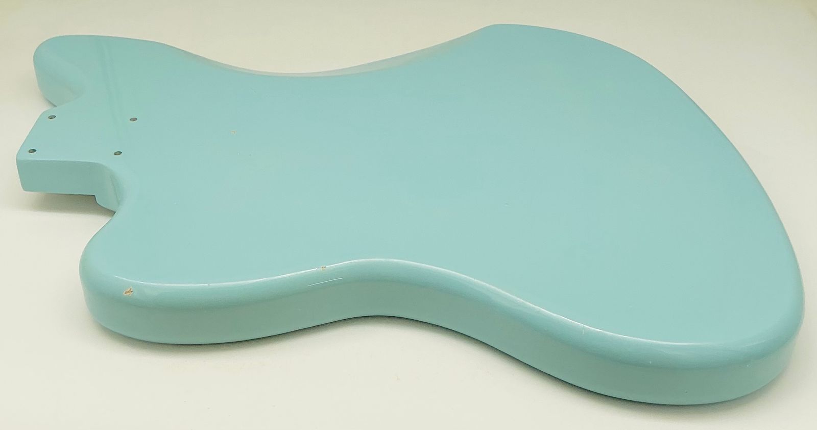 Nitro Lacquer Relic Daphne Blue Jazz-Style Guitar Body (4lbs 6oz) - Image 10