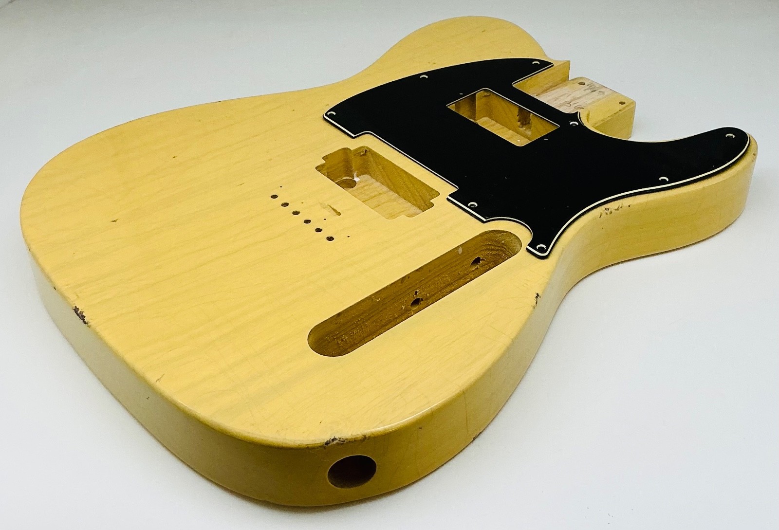 1 PIECE Nitro Lacquer Relic Butterscotch H/H T-Style Guitar Body (3lbs 8oz) - Image 5