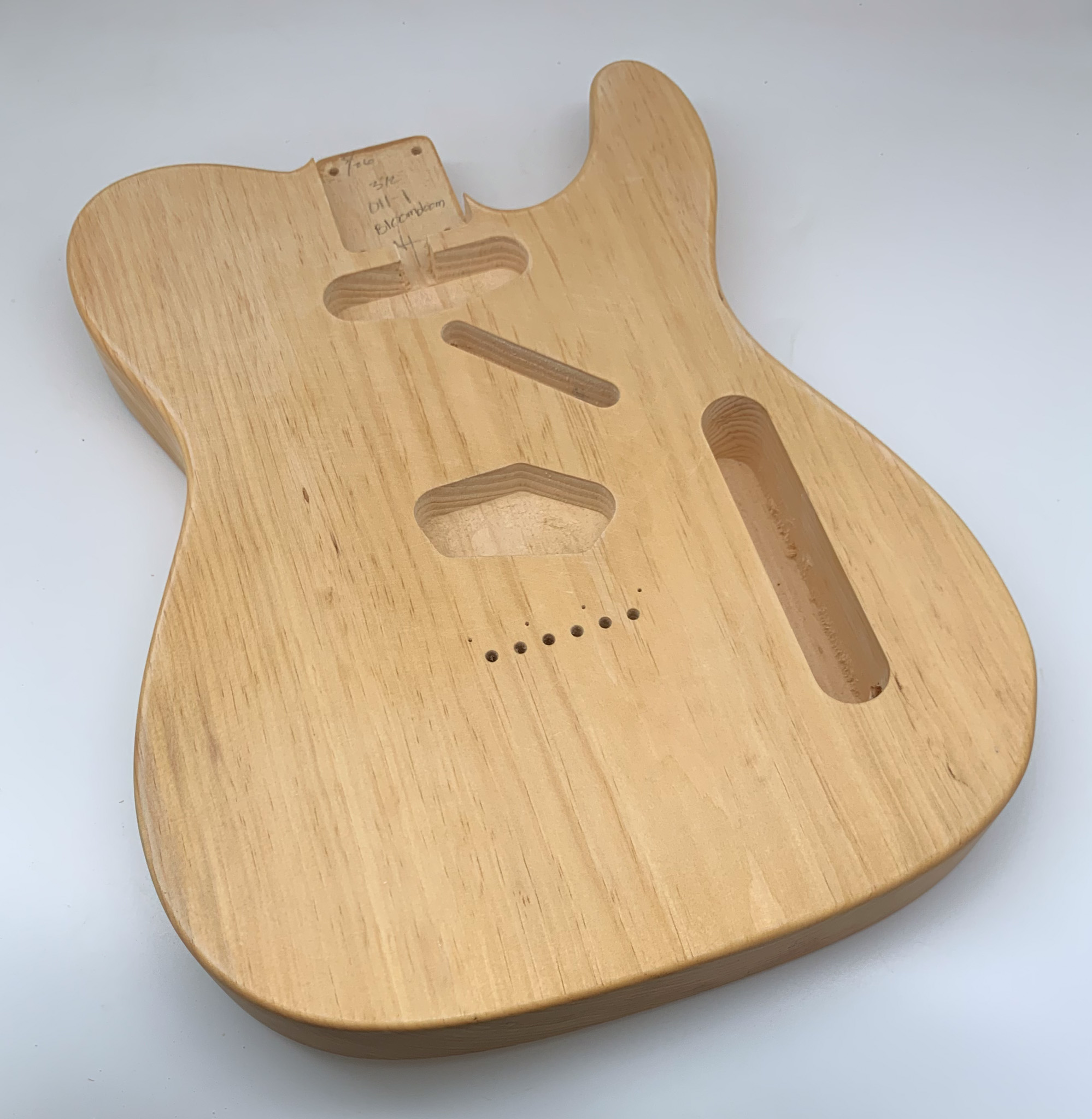 1 PIECE Pine T-Style Guitar Body (3lbs 12oz) - Pick-a-Color