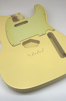 Nitro Lacquer Relic Vintage White T-Style Guitar Body (5lbs 5oz)