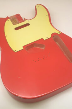 Nitro Lacquer Relic Faded Fiesta Red T-Style Guitar Body (4lbs 9oz)
