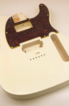 Nitro Lacquer Relic Olympic White H/H T-Style Guitar Body (4lbs 10oz)